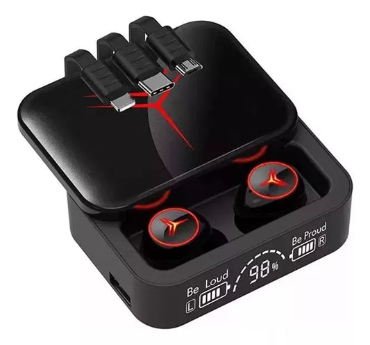 Audifono Inalámbrico por bluetooth con banco de carga para celular